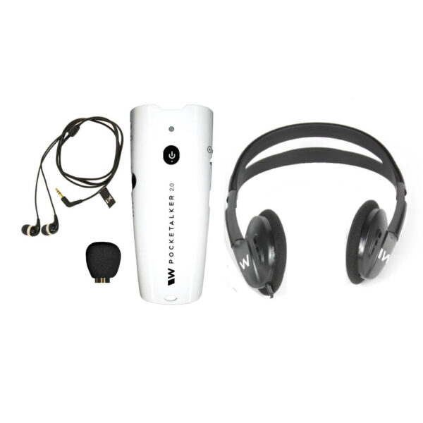 Williams Sound PockeTalker 2.0 with Stereo Headphone + Dual Earbuds3